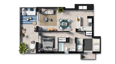 2 Bed & 1 Bath Apartment property - Image 1